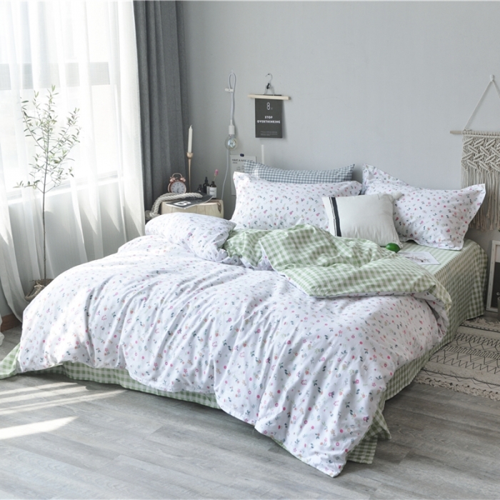 91家纺网 家纺一手货源 找家纺 棉眠 2018夏季新品四件套 花语