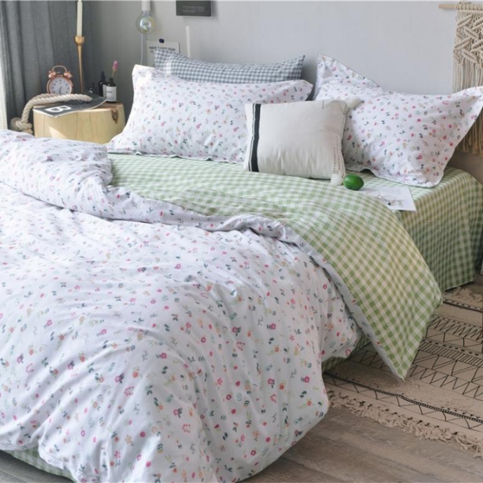 91家纺网 家纺一手货源 找家纺 棉眠 2018夏季新品四件套 花语