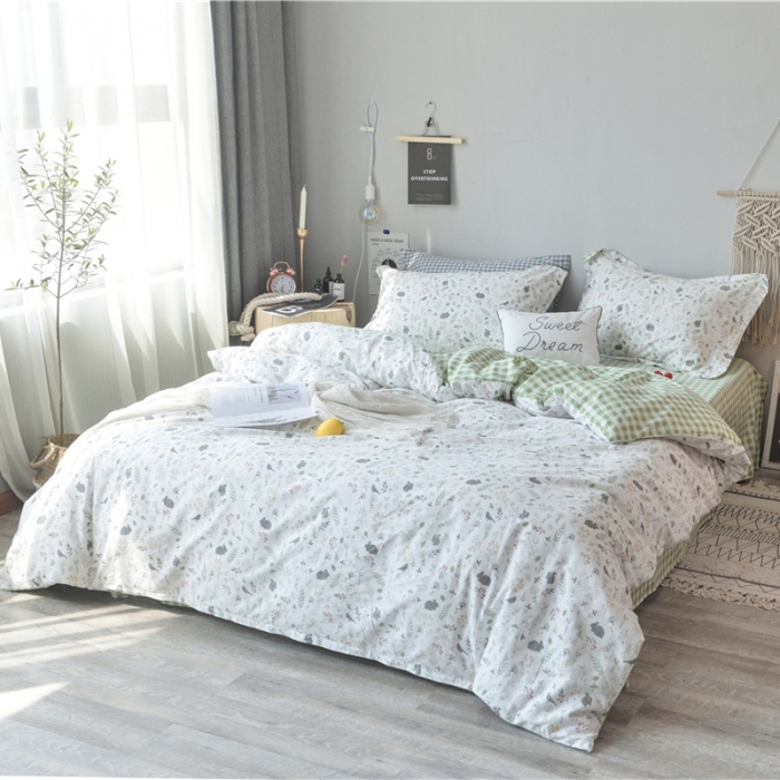 91家纺网 家纺一手货源 找家纺 棉眠 2018夏季新品四件套 绿野仙踪