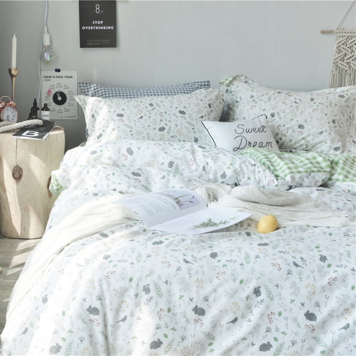 91家纺网 家纺一手货源 找家纺 棉眠 2018夏季新品四件套 绿野仙踪