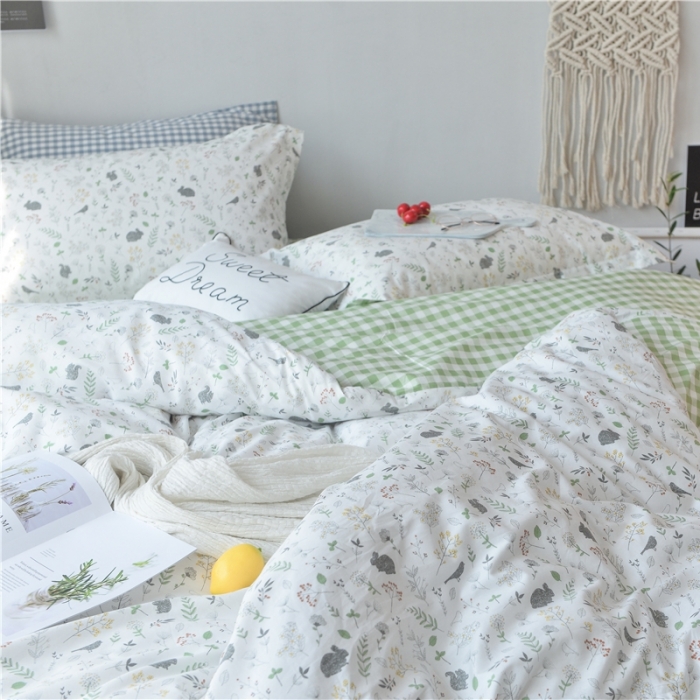 91家纺网 家纺一手货源 找家纺 棉眠 2018夏季新品四件套 绿野仙踪