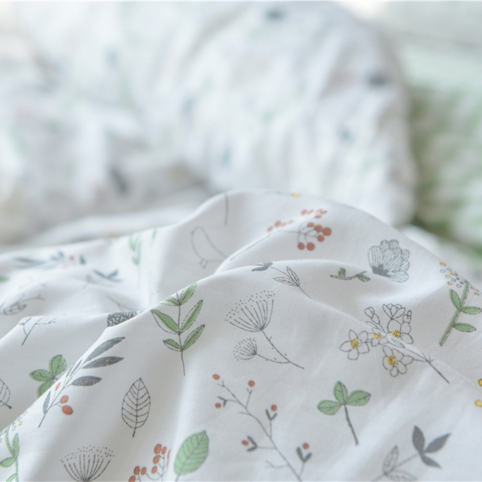 91家纺网 家纺一手货源 找家纺 棉眠 2018夏季新品四件套 绿野仙踪