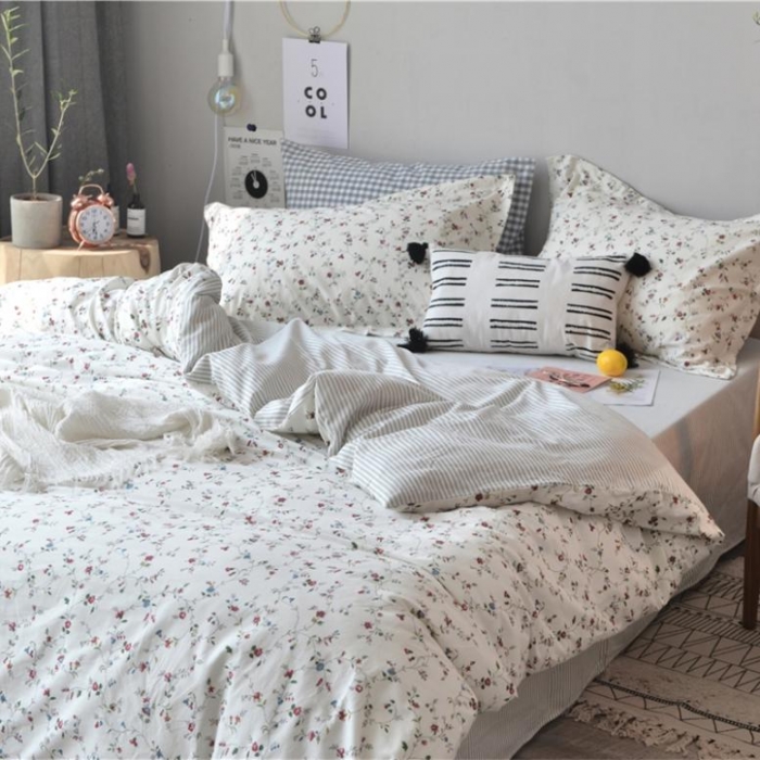 91家纺网 家纺一手货源 找家纺 棉眠 2018夏季新品四件套 飘香