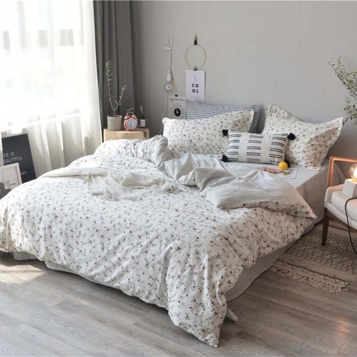 91家纺网 家纺一手货源 找家纺 棉眠 2018夏季新品四件套 飘香