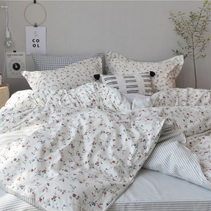 91家纺网 家纺一手货源 找家纺 棉眠 2018夏季新品四件套 飘香