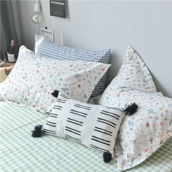 91家纺网 家纺一手货源 找家纺 棉眠 2018夏季新品四件套 枝丫