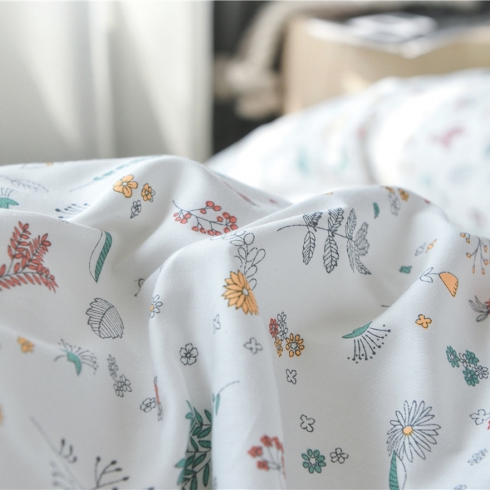 91家纺网 家纺一手货源 找家纺 棉眠 2018夏季新品四件套 枝丫