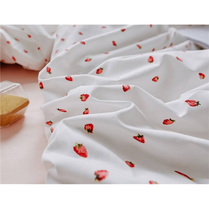 91家纺网 家纺一手货源 找家纺 棉眠 全棉极简风系列四件套床单款 点点