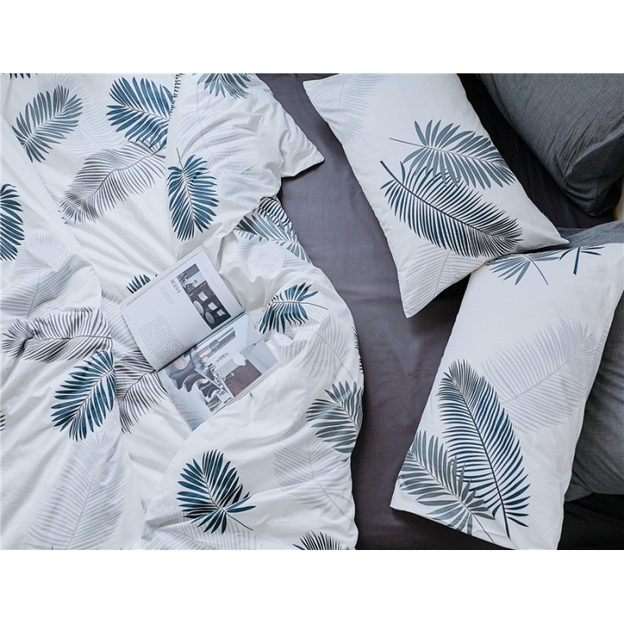 91家纺网 家纺一手货源 找家纺 棉眠 全棉极简风系列四件套床单款 芦笙