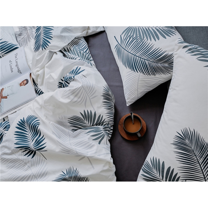 91家纺网 家纺一手货源 找家纺 棉眠 全棉极简风系列四件套床单款 芦笙