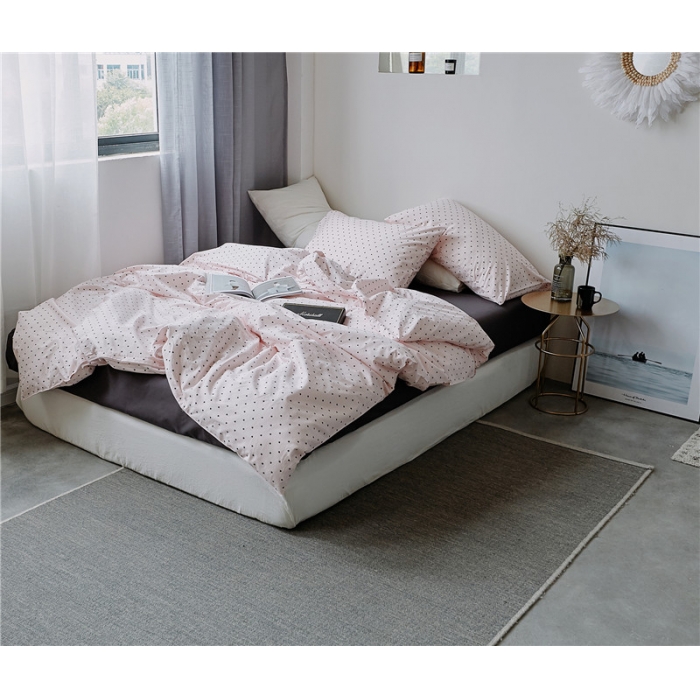 91家纺网 家纺一手货源 找家纺 棉眠 全棉极简风系列四件套床单款 碎碎念