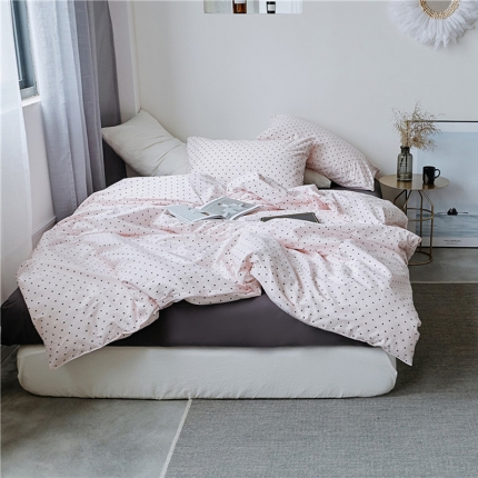 91家纺网 家纺一手货源 找家纺 棉眠 全棉极简风系列四件套床单款 碎碎念