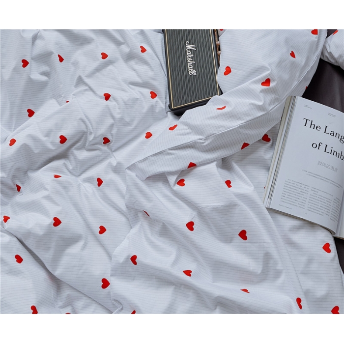 91家纺网 家纺一手货源 找家纺 棉眠 全棉极简风系列四件套床单款 一见倾心