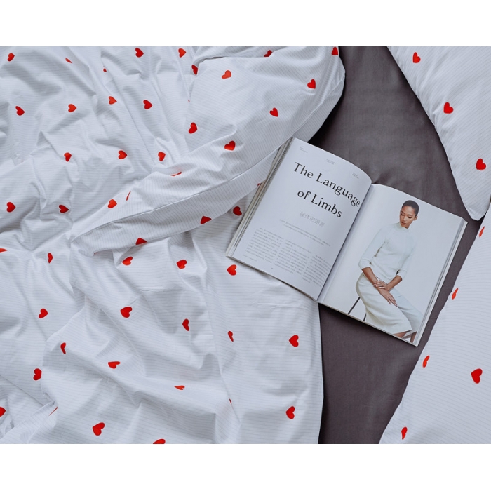 91家纺网 家纺一手货源 找家纺 棉眠 全棉极简风系列四件套床单款 一见倾心