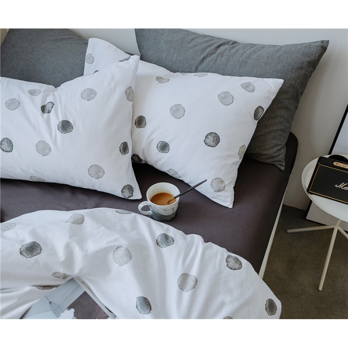 91家纺网 家纺一手货源 找家纺 棉眠 全棉极简风系列四件套床单款 元歌