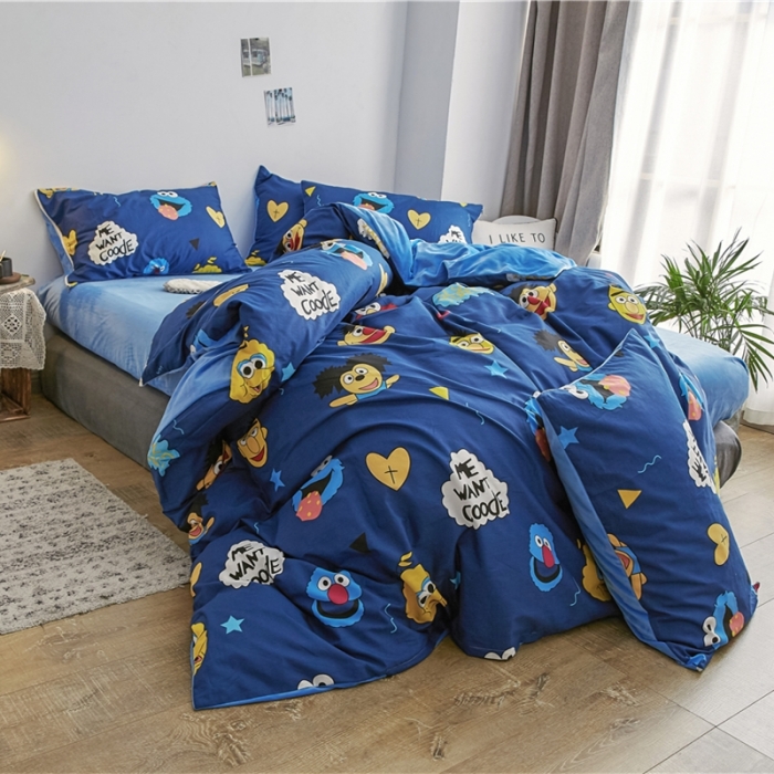 91家纺网 家纺一手货源 找家纺 棉眠  2018新款棉眠棉加绒四件套 艾萌