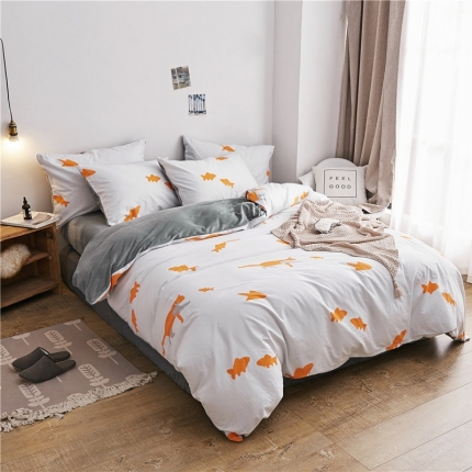 91家纺网 家纺一手货源 找家纺 （总）棉眠  2018新款棉眠棉加绒四件套