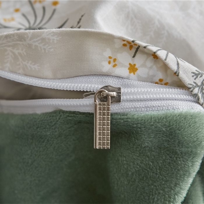 91家纺网 家纺一手货源 找家纺 棉眠  2018新款棉眠棉加绒四件套 妃子笑