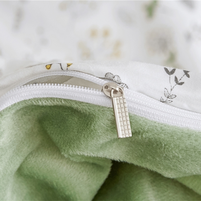 91家纺网 家纺一手货源 找家纺 棉眠  2018新款棉眠棉加绒四件套 绿野仙踪