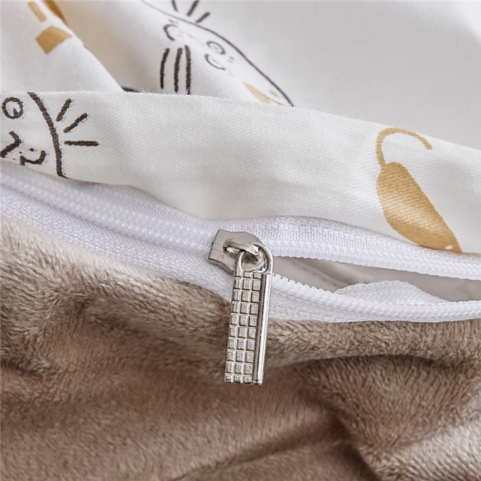 91家纺网 家纺一手货源 找家纺 棉眠  2018新款棉眠棉加绒四件套 奈良