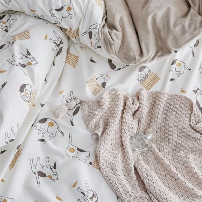 91家纺网 家纺一手货源 找家纺 棉眠  2018新款棉眠棉加绒四件套 奈良