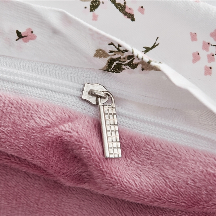 91家纺网 家纺一手货源 找家纺 棉眠  2018新款棉眠棉加绒四件套 婉约