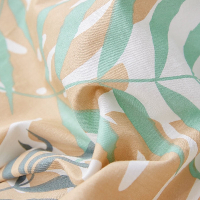 91家纺网 家纺一手货源 找家纺 棉眠 2019新款13372简约全棉四件套 雨林