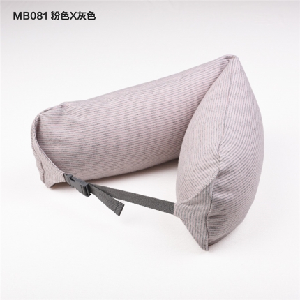 私享家家纺 微粒子U型枕MB081粉色X灰色