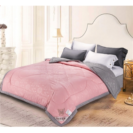 91家纺网 家纺一手货源 找家纺 样样红被业 2022年新款空调被夏被 玉灰