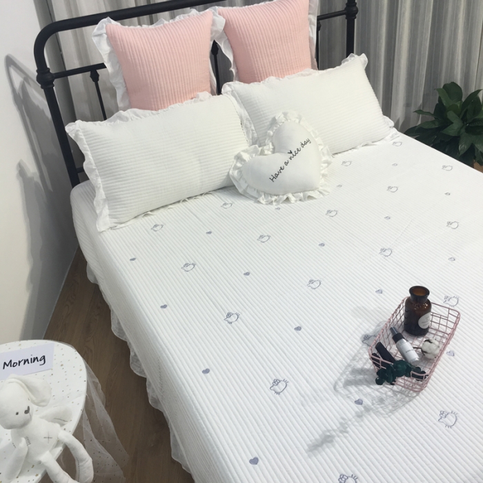 91家纺网 家纺一手货源 找家纺 （总）漫调家纺 ins韩版夏凉被床盖三件套