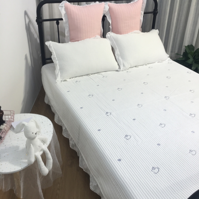 91家纺网 家纺一手货源 找家纺 （总）漫调家纺 ins韩版夏凉被床盖三件套