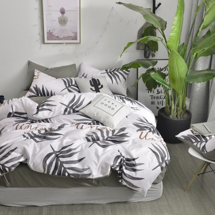 91家纺网 家纺一手货源 找家纺 （总）漫调家纺 2018全棉北欧小清新四件套