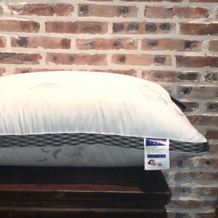 91家纺网 家纺一手货源 找家纺 剑桥枕业 柔弹舒适枕全棉羽毛花立体枕芯48*74