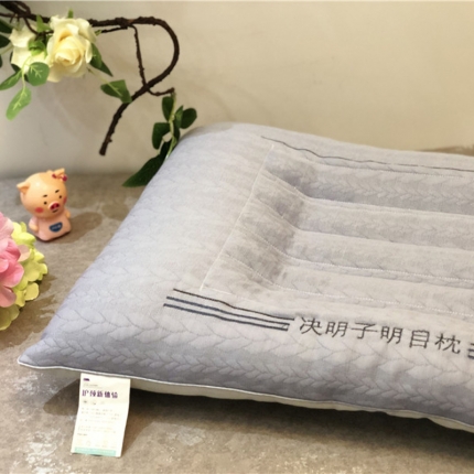 91家纺网 家纺一手货源 找家纺 剑桥枕业 2020新款针织决明子枕 灰色