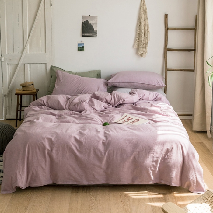 91家纺网 家纺一手货源 找家纺 （总）2019新款素色四件套