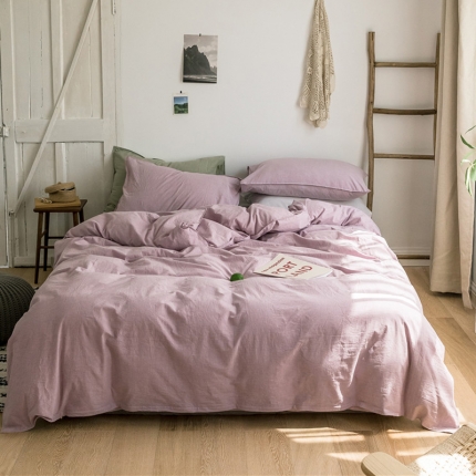 91家纺网 家纺一手货源 找家纺 （总）2019新款素色四件套