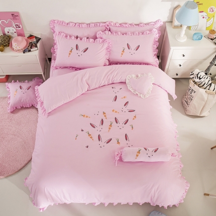 91家纺网 家纺一手货源 找家纺 （总）欧冠家纺 水洗磨毛卡通床笠款四件套