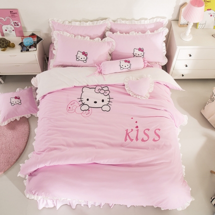 91家纺网 家纺一手货源 找家纺 （总）欧冠家纺 水洗磨毛卡通床笠款四件套