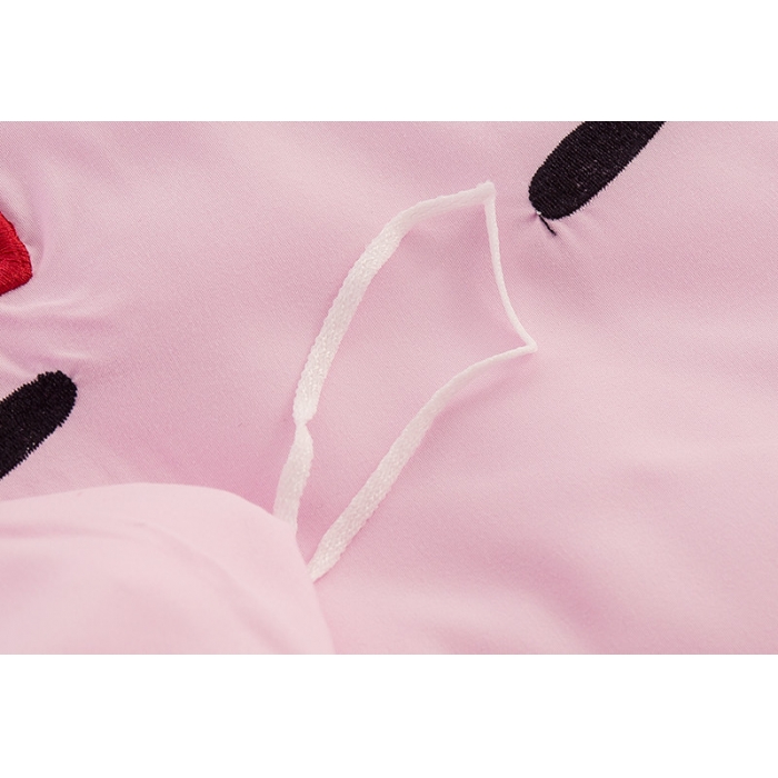 91家纺网 家纺一手货源 找家纺 欧冠家纺 水洗磨毛卡通床裙款四件套 佩琪与乔治