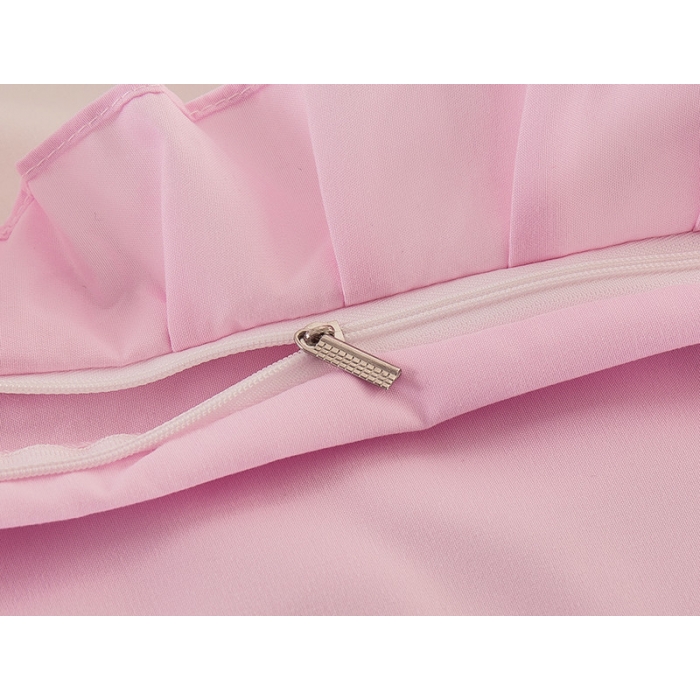 91家纺网 家纺一手货源 找家纺 欧冠家纺 水洗磨毛卡通床裙款四件套 美美猫白