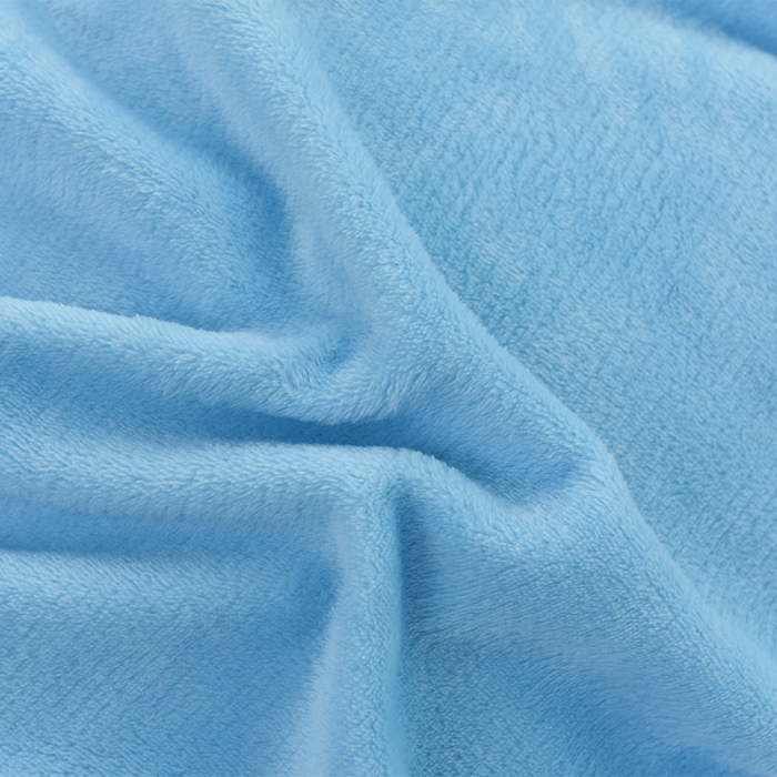 91家纺网 家纺一手货源 找家纺 欧冠家纺 2017北欧加厚保暖刺绣法莱绒套件甜甜圈-玫红蓝