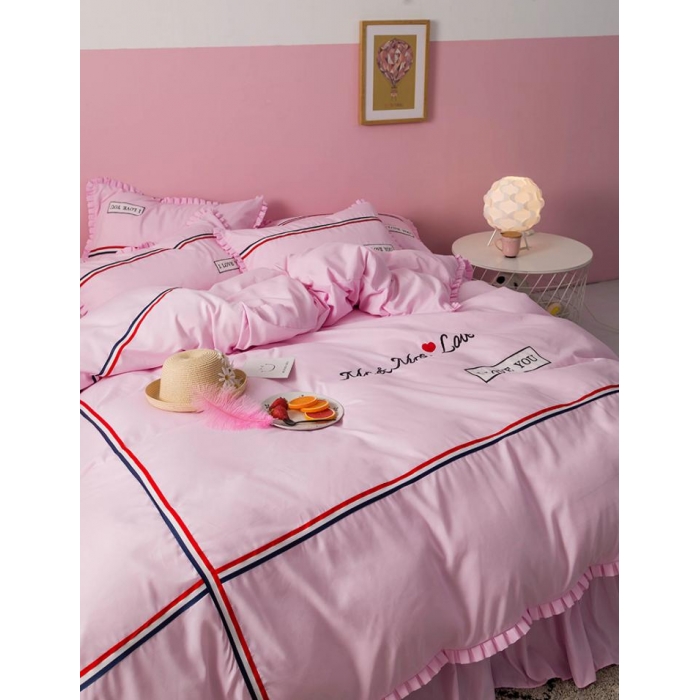 91家纺网 家纺一手货源 找家纺 （总）2018欧冠家纺INS典藏版爆款四件套 床裙款