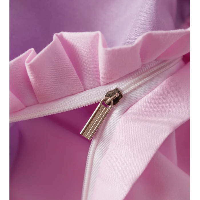 91家纺网 家纺一手货源 找家纺 2018欧冠家纺INS典藏版爆款四件套 床裙款 INS-紫粉