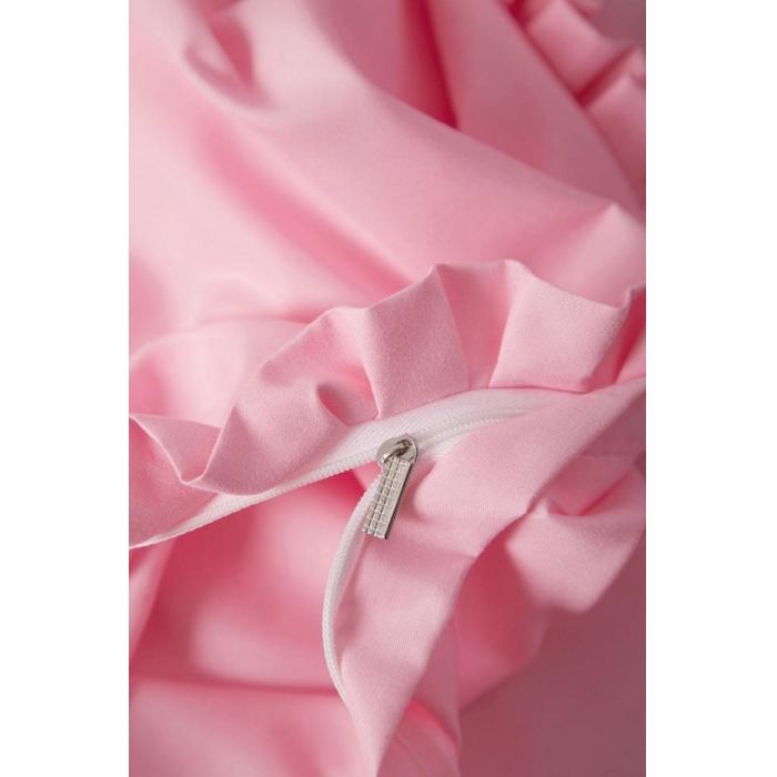 91家纺网 家纺一手货源 找家纺 2018欧冠家纺INS典藏版爆款四件套床裙款 love-深粉