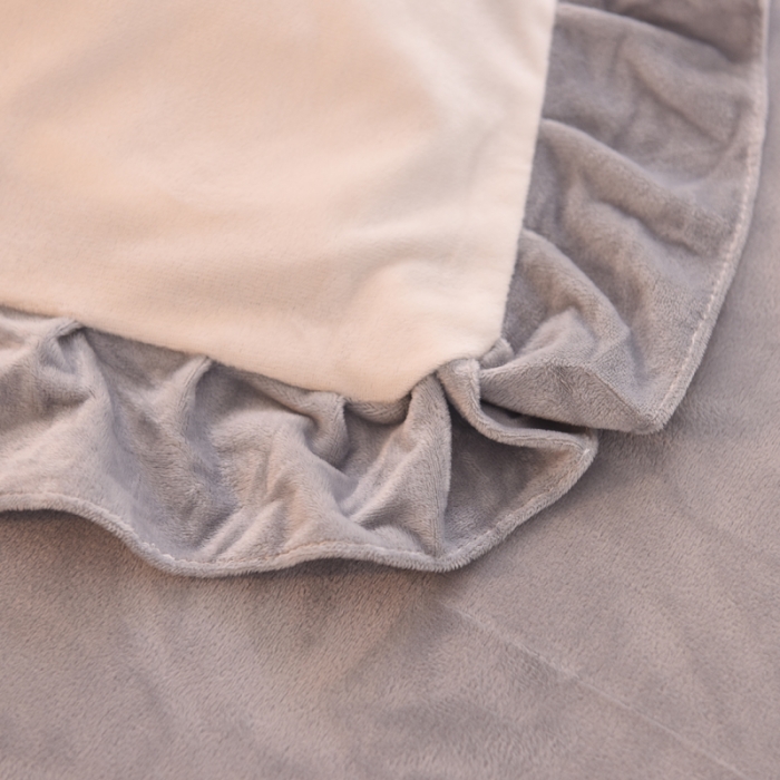 91家纺网 家纺一手货源 找家纺 欧冠家纺 宝宝绒毛巾绣四件套 灰白