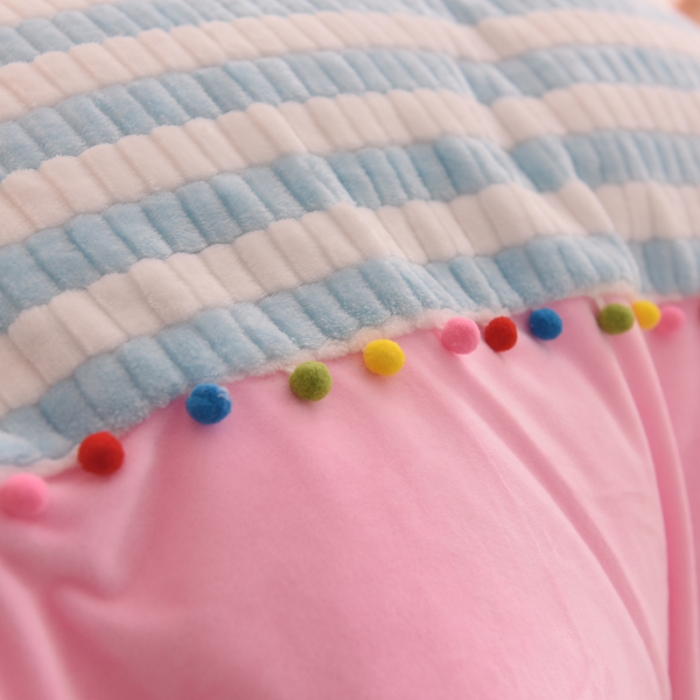 91家纺网 家纺一手货源 找家纺 欧冠家纺 2018新品阳光暖绒系列 蓝