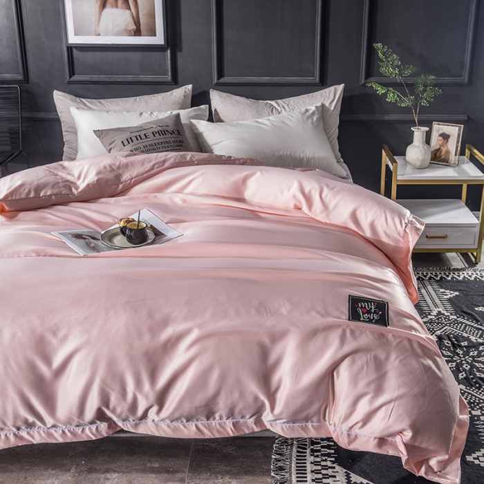 91家纺网 家纺一手货源 找家纺 欧冠 2019新款水洗真丝单被套 玉色