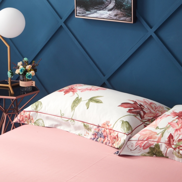 91家纺网 家纺一手货源 找家纺 （总）棉生活 高端系列60长绒棉四件套床笠款