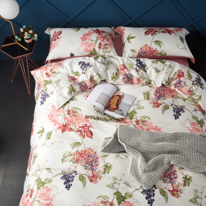 91家纺网 家纺一手货源 找家纺 （总）棉生活 高端系列60长绒棉四件套床笠款