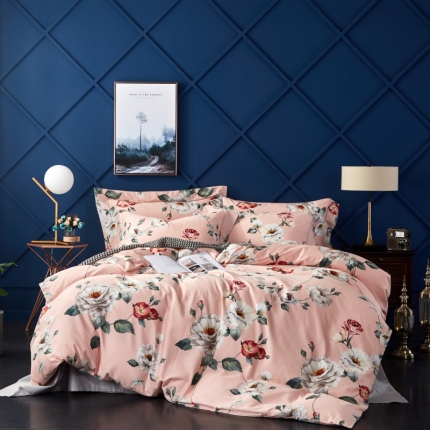 91家纺网 家纺一手货源 找家纺 （总）棉生活 高端系列60长绒棉四件套床单款